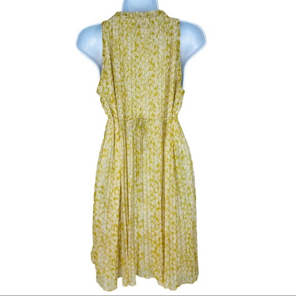 NWOT Anthropologie SEE U SOON pleated floral dress - Picture 8 of 11